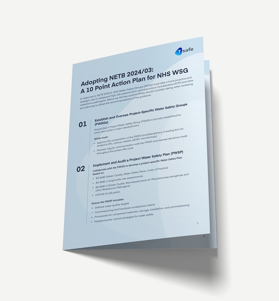 Image of a folder with the name adopting NETB 2024/03: A 10 point action plan for NHS WSG